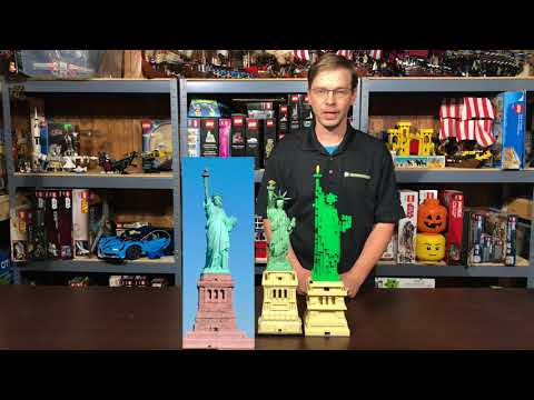 Lego Statue of Liberty 21042 - Review, Facelift, and Comparison