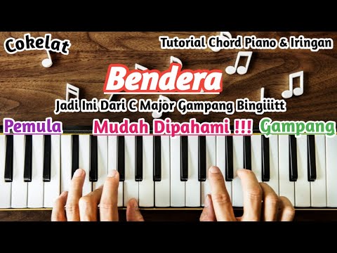 Chord Piano Cokelat Bendera