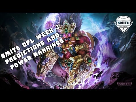 SMITE Oceania Pro League 2017 Split 2 Week 3 Predictions and Power Rankings