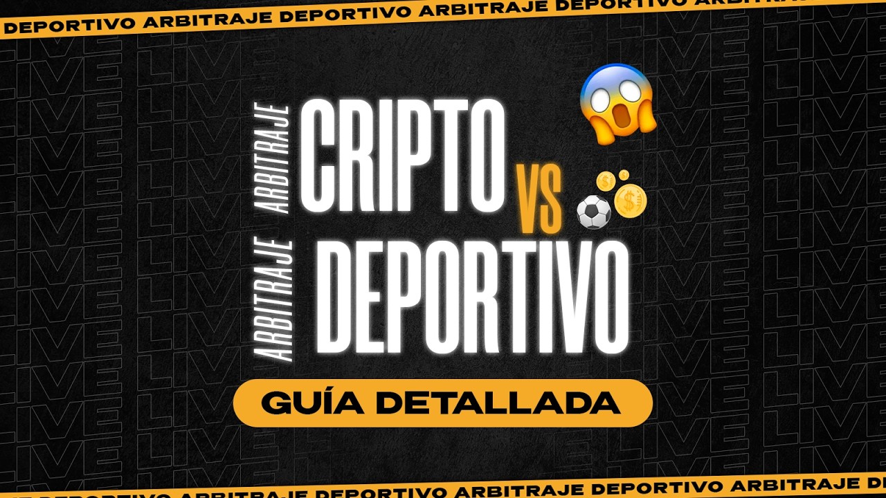 🔴ARBITRAJE de CRIPTO y ARBITRAJE DEPORTIVO🪙⚽