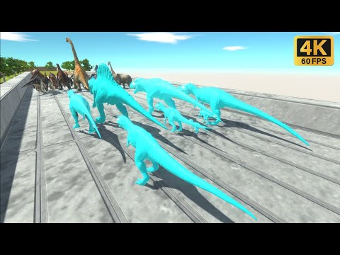 Escape from Cyan Carnivore Dinosaurs - Animal Revolt Battle Simulator