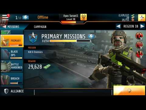 Kill Shot Bravo Region 18=34 Primary Mission Complete