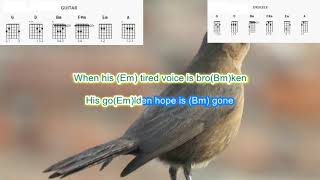 Nightingale by Carole King play along with scrolling guitar chords and lyrics