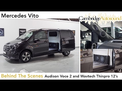 Mercedes Vito - Audio Upgrade. Audison Voce 2 pillar build. Twin Wavtech Thinpro 12 ported enclosure