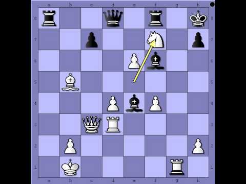 Brilijantna zrtva figue - PONS vs PONKRATOV - Francuska odb.pozicija 22 # 544