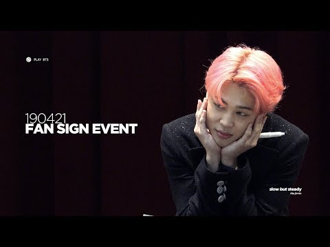 190421 방탄소년단 지민 (BTS JIMIN) - 알라딘 팬사인회 (JIMIN FOCUS 4K fancam)