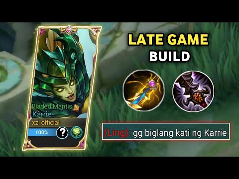 THIS KARRIE LATE GAME BUILD TURNS ENEMIES INTO PAPER🔥 | MLBB