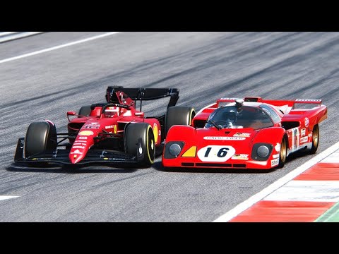 Ferrari F1 2022 F1-75 vs Ferrari 512M at Monza GP