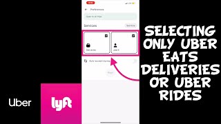 How to Select ONLY Uber Eats Deliveries or Uber Rides on the Uber Driver App