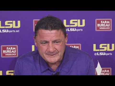 Video: Ed Orgeron Postgame Press Conference After South Carolina Win