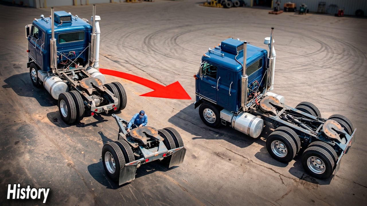 Why This WEIRD 4x4 Semi-Truck Had a REMOVABLE Axle!