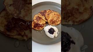 Easy Pancakes with Ripe Bananas 🍌🥞#brunch #easyrecipe #healthydessert #homemade #shorts #asmr