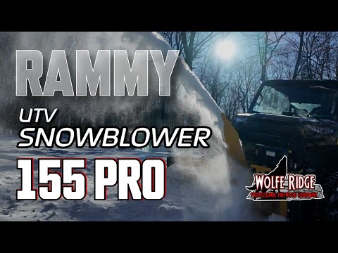 Clearing Snow with the Rammy UTV Snowblower Pro 155 and a Polaris Ranger with Tracks!
