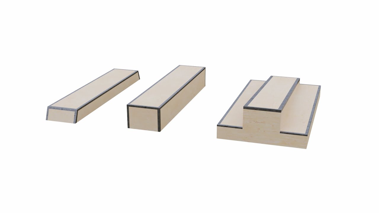 Skatepark Grind Box Collection 3D Model