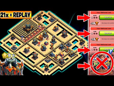 ONLY 1 STAR TH17 LEGEND BASE + REPLAY | TH17 NEW WAR BASE LINK | ANTI 1 STAR TH17 LEGEND LEAGUE BASE