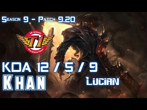 SKT T1 Khan LUCIAN vs SHEN Top - Patch 9.20 EUW Ranked