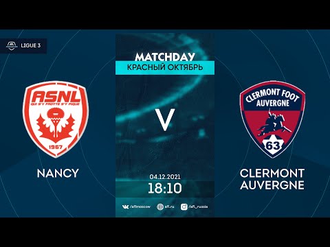 AFL21. France. Ligue 3. Day 17. Nancy - Clermont Auvergne