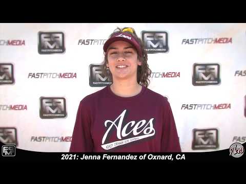 2021 Jenna Fernandez Athletic Outfielder & Second Base Softball Skills Video - Aces 18 Gold