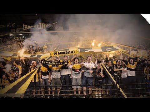 TORCIDA DO CRICIÚMA PARALISA JOGO DANDO SHOW