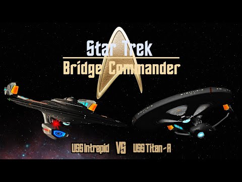 The Ultimate Showdown: USS Titan A vs. USS Intrepid - Star Trek Bridge Commander