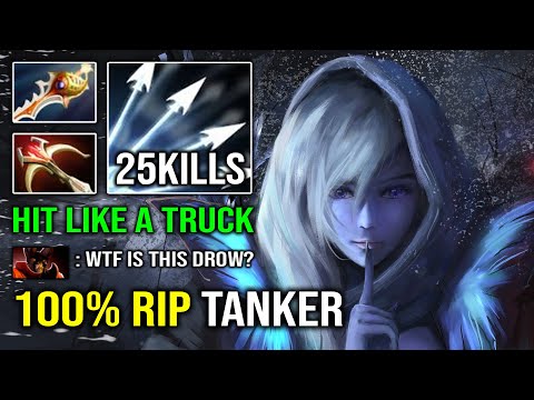 There's Nothing is Tanky For this Drow Ranger | WTF Instant 2 Hits Delete Butterfly Rapier Dota 2