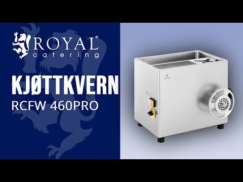 video - Kjøttkvern - Retur - Rustfritt stål - 420 - 460 kg/t - Royal Catering