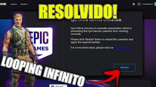 EPIC GAMES EM LOOPING?! Eu corrigi esse ERRO assim... (Epic Online Ser