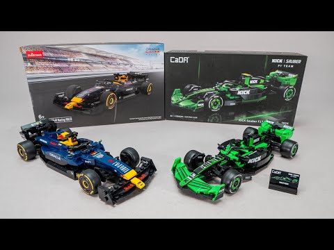 CaDA KICK Sauber F1 Team C44 C55032W vs Rastar RB19 F1 92500 - 1:24 Formula 1 car comparison