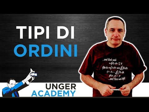 Quali sono i tipi di ordini che posso inviare al broker?