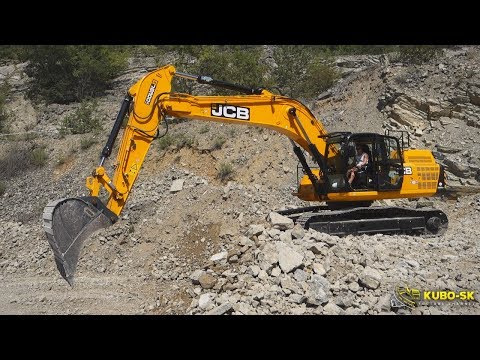 JCB JS300 excavator test drive | EXPO Lesní lom 2018