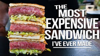 The most expensive sandwich i've ever made - wagyu katsu sando 4k