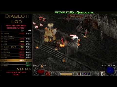 Diablo II Any% Hell SC Sorc Travi RIP