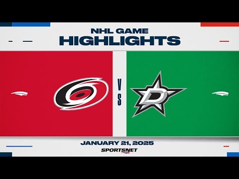 NHL Highlights | Hurricanes vs. Stars - January 21, 2025