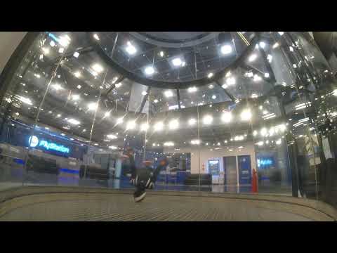 From a layout, out face indoorskydiving