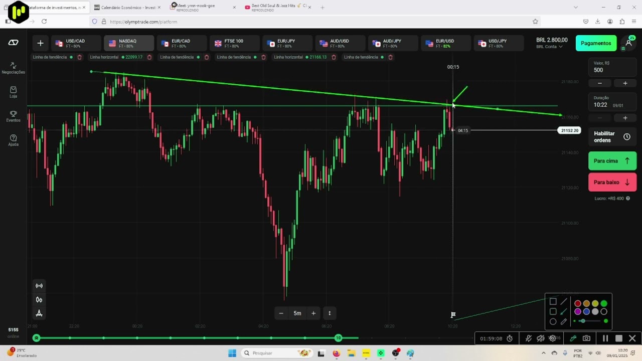 Operação M5 analisando contexto M1