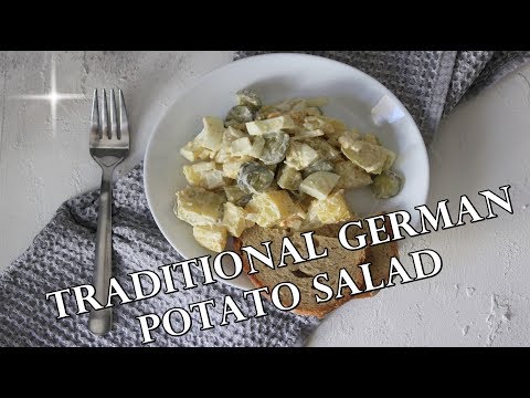 TRADITIONAL GERMAN POTATO SALAD RECIPE | KARTOFFELSALAT | VEGETARIAN | INTHEKITCHENWITHELISA