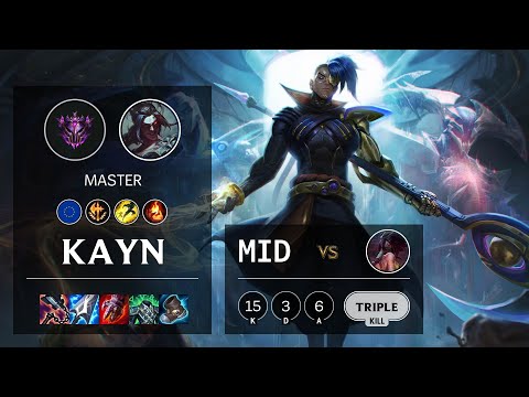 Kayn Mid vs Akali - EUW Master Patch 11.13
