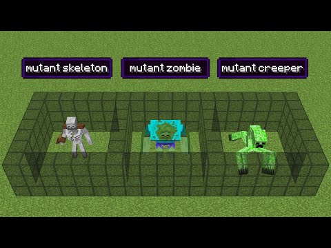 mutant zombie vs mutant skeleton vs mutant creeper