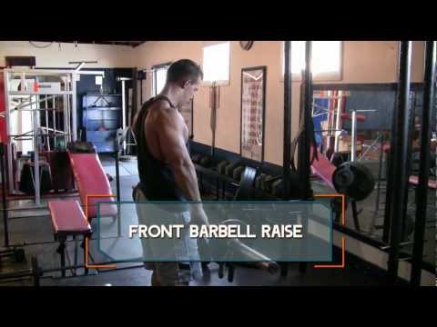 Alternating dumbbell front raise guide and video