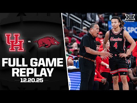 #8 Houston vs. #14 Arkansas Full Game Replay (12.20.25) | 2025-26 Big 12 Men's Basketball