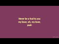 Not3s - My Lover (Lyrics)