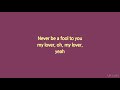 Not3s My Lover Lyrics