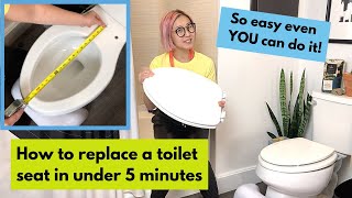 How to replace your toilet seat in under 5 minutes (2020) DIY step-by-step Tutorial