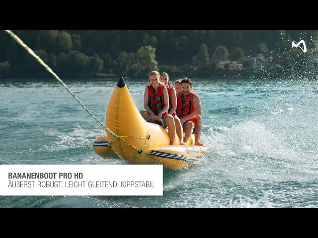 Video Teaser für Banana Boat for 4 Persons from Mesle - Commercial Product Overview for Rental Stations