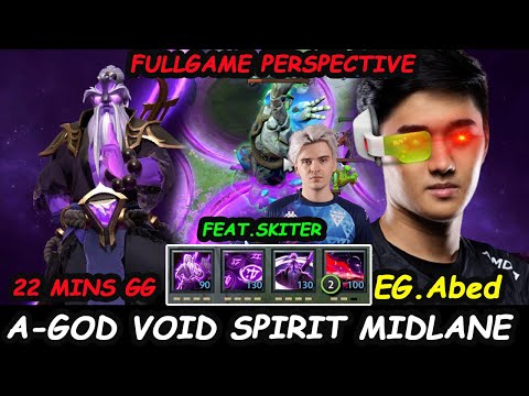 EG Abed Void Spirit MIDLANE - A-GOD Perspective FULLGAME Feat Tundra.Skiter Dota 2