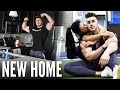 WELCOME TO OUR NEW HOME!! REVEALING THE APARTMENT | FULL TOUR + CHEST WORKOUT