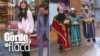 Alejandra Espinoza salió sin pantalones y los Reyes Magos acróbatas | GyF
