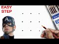Easy Captain America Drawing How To Draw Captain America