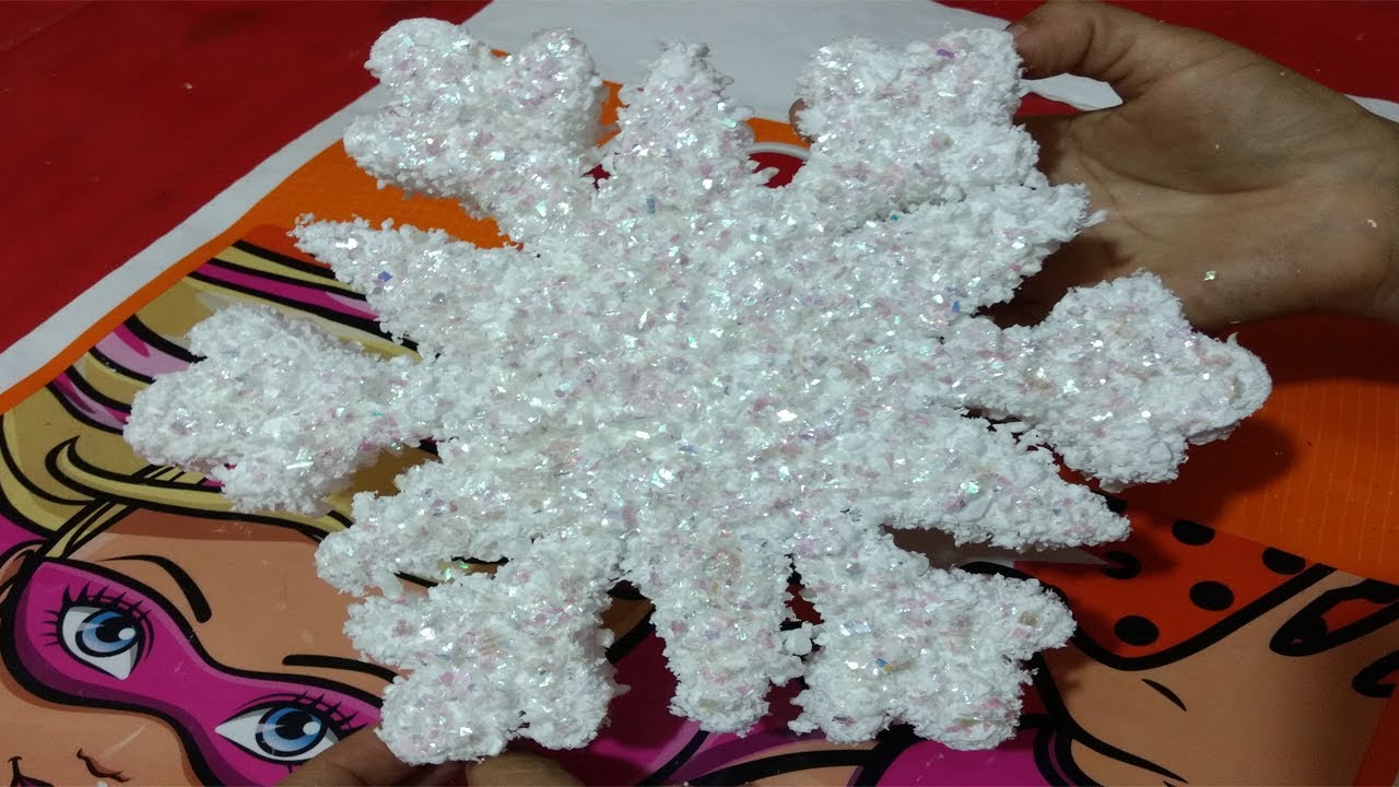 ✔COMO HACER COPO DE NIEVE DE TECNOPOR,MUY FÁCIL!!!