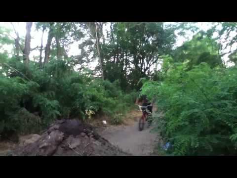 Bmx air 360 trails almost landing but fail